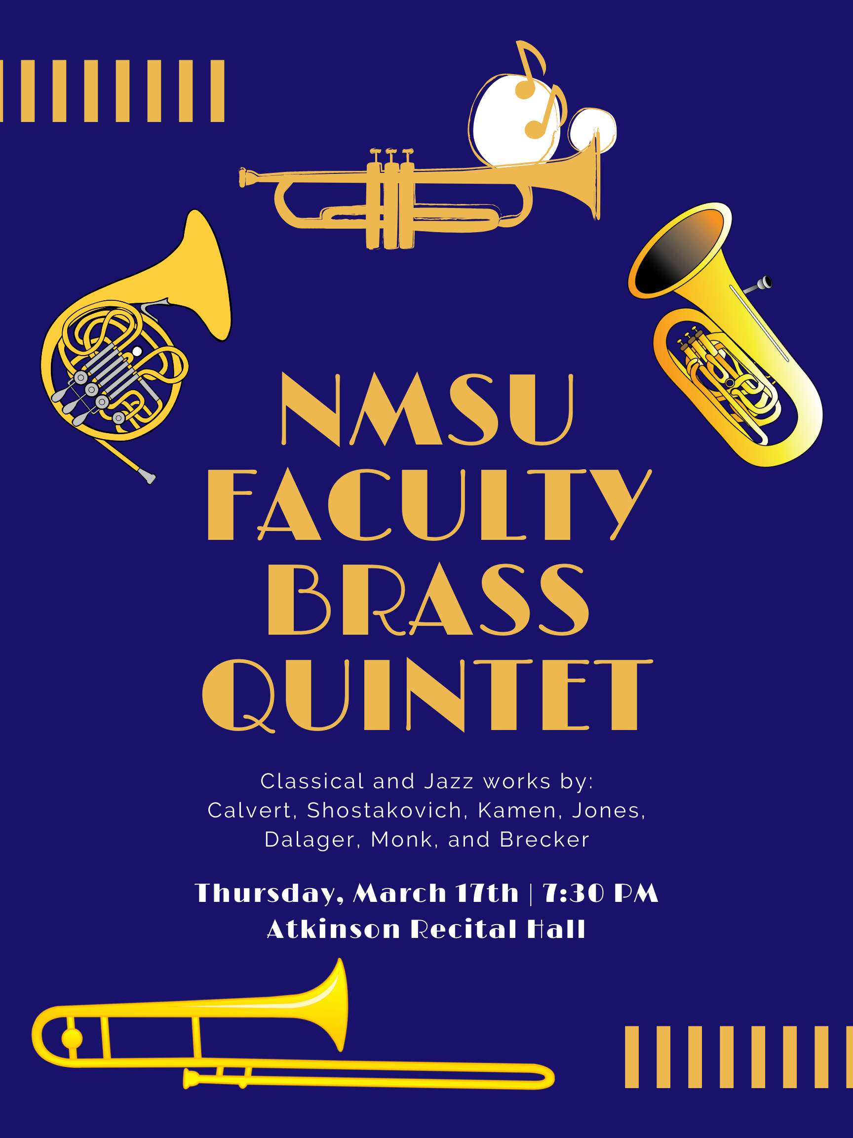 NMSU Faculty Brass Quintet poster