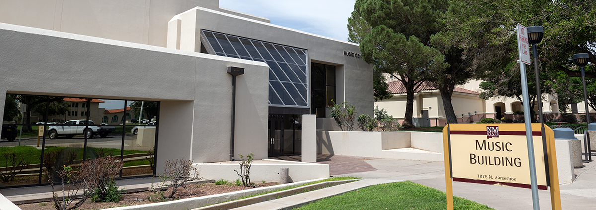 NMSU Music Department building exterior
